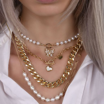 layered necklaces