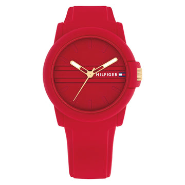 Tommy Hilfiger Red Silicone Women Watch - 1782689