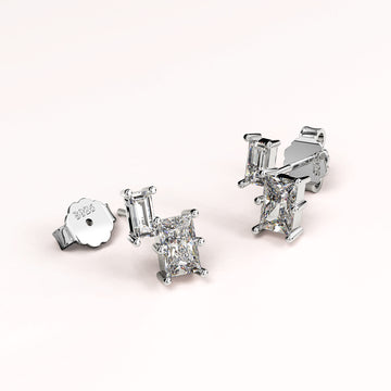 Solid 925 Signature Silver Stellar Stud Earrings
