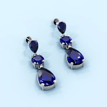 Ariel Bloom Earrings in Sapphire
