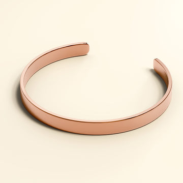 Avenue Classic Cuff Bangle Rose Gold - 6mm