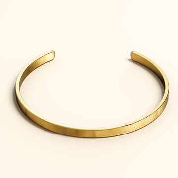 Avenue Classic Cuff Bangle Gold - 4mm