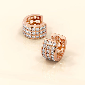 Flash Dots Huggie Earrings