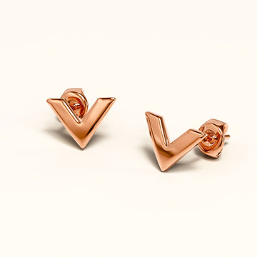 V-Style Stud Earrings