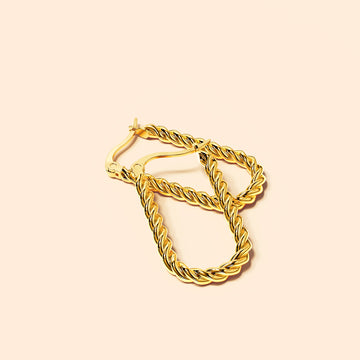 Chic Gold Dangle Earrings