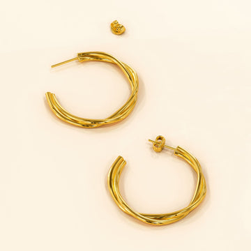 Elsa Gold Stud Earrings