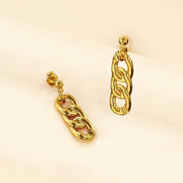 Alti Dangle Gold Layered Earrings
