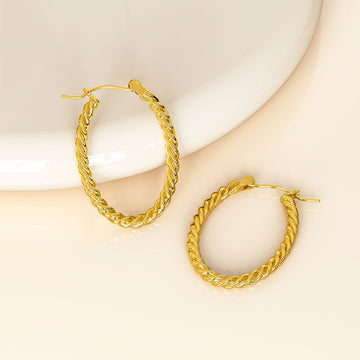 Mellenum Hoop Gold Layered Earrings