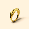 Flat Face Ring in Gold