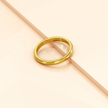 Camille Minimal Stacker Ring in Gold