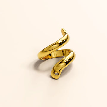 Orphic Double Wrapped Band Ring in Gold