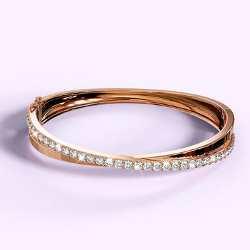 Perfection Bangle Embellished With SWAROVSKI® Crystals