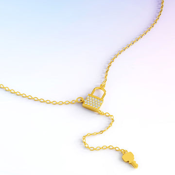The Lock With Crystal Necklace Embellished With SWAROVSKI® Crystals