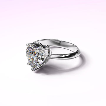 Lily Heart Ring Embellished With SWAROVSKI® Crystals