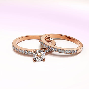 Crystal Twins Ring Embellished With SWAROVSKI® Crystals