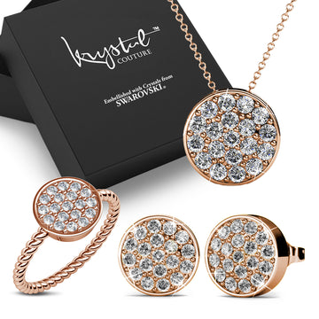 Boxed Rose Gold Pave Full Set Embellished with SWAROVSKI® Crystals