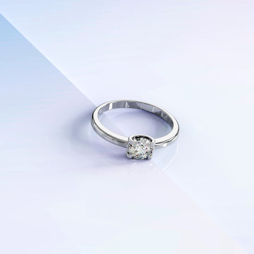 Solitaire Ring Crystal Embellished With SWAROVSKI® Crystals