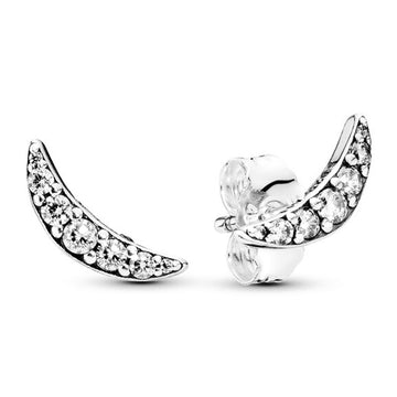 Sparkling Crescent Moon Earrings