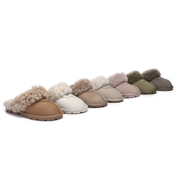 AUSTRALIAN SHEPHERD® UGG Slipper Double Faced Sheepskin Waffle Curly #AS2064