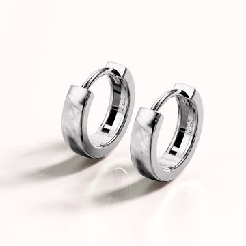 Solid 925 Sterling Silver Timeless Huggie Earrings