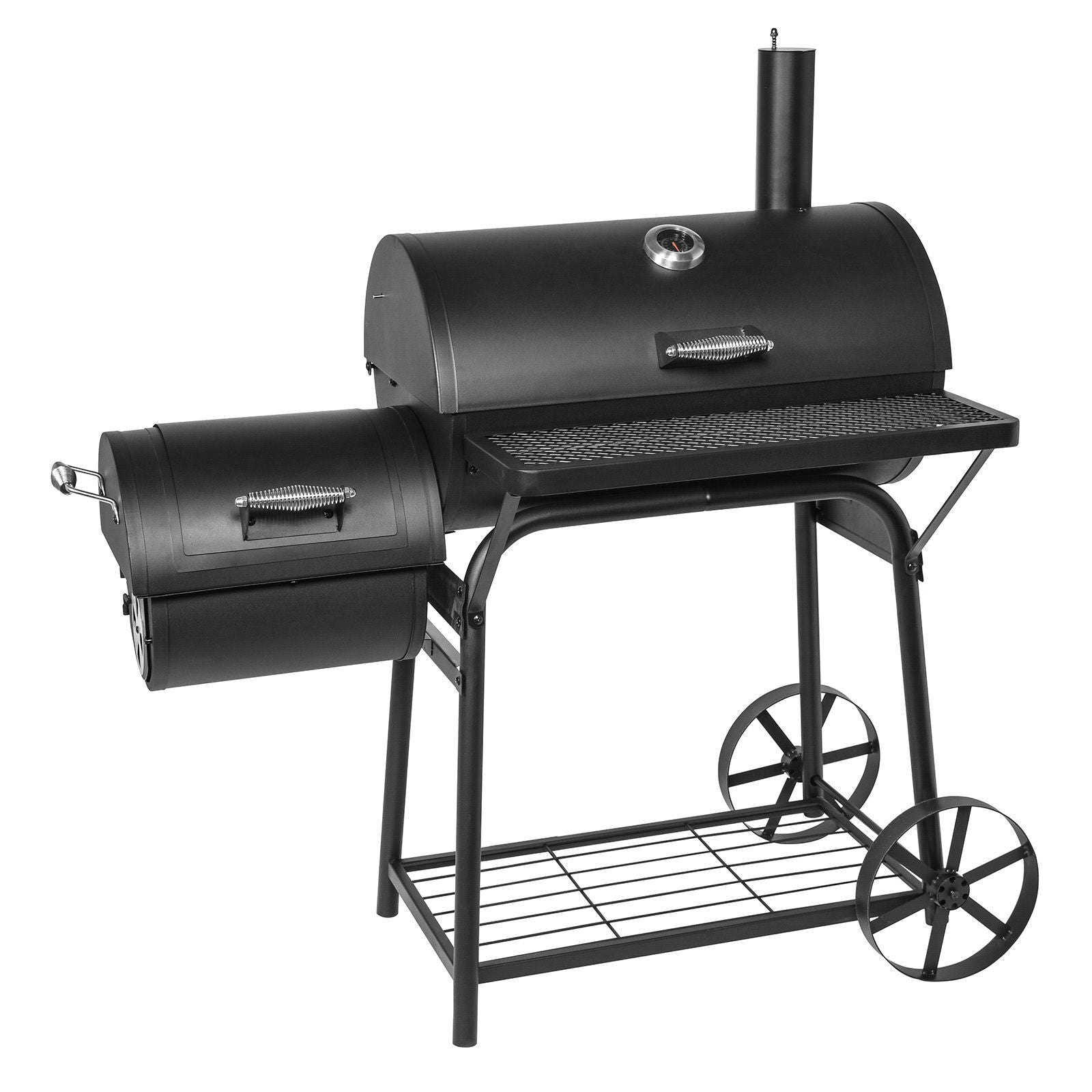 Havana Outdoors Charcoal 2 IN 1 BBQ Smoker Grill Barbecue Outdoor Cook