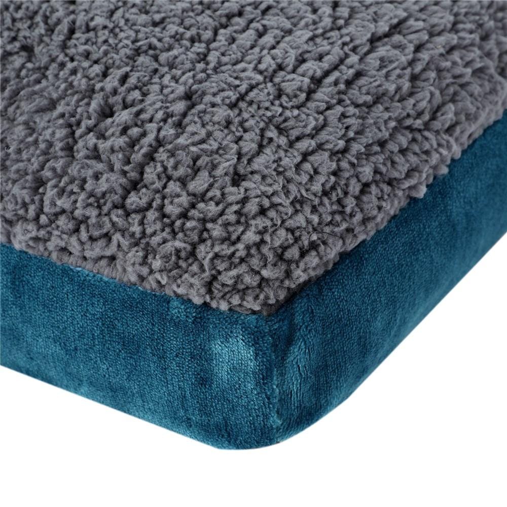 PRIMO PLUSH MATTRESS LARGE
100X80X12CM CHARCOAL/BLUE - Brilliant Co