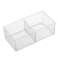 Boxsweden  CRYSTAL MICRO TRAY 2 SECTION - SMALL 6PCS - Brilliant Co