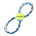 Paws & Claws  BLUE ROPE & TENNIS BALL TUGGER 3PCS - Brilliant Co