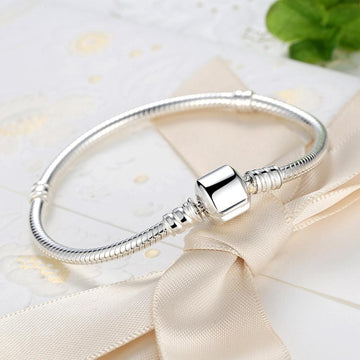 Solid 925 Sterling Silver Created Diamonds Pull Tie Tennis Bracelet