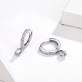 Solid 925 Sterling Silver Classic Drop Earrings