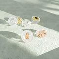 Domed Silicone Butterfly Back Solid 925 Sterling Silver in Rose Gold Filled Inserts for Stud Earrings - Brilliant Co