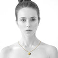 Solid 925 Sterling Silver Initial Alphabet Personalised Disc Necklace - 33