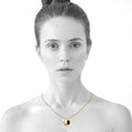 Solid 925 Sterling Silver Initial Alphabet Personalised Disc Necklace - 37