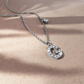 Solid 925 Sterling Silver Initial Crystal Personalised Alphabet Letter Necklace Silver - 27