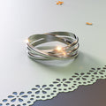 Solid 925 Sterling Silver Russian Love Ring