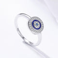 Solid 925 Sterling Silver Cobalt Blue Ring