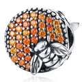Solid 925 Sterling Silver Honey Bee Charm - Brilliant Co