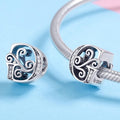 Solid 925 Sterling Silver Vintage Inspired Antique Alphabet Charm - 21