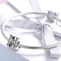 Solid 925 Sterling Silver Vintage Inspired Antique Alphabet Charm - 25