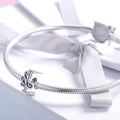 Solid 925 Sterling Silver Vintage Inspired Antique Alphabet Charm - 28