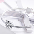 Solid 925 Sterling Silver Vintage Inspired Antique Alphabet Charm - 70