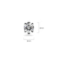 Solid 925 Sterling Silver Round Brilliant Cut Stud Earrings - Brilliant Co