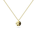 Solid 925 Sterling Silver Initial Alphabet Personalised Disc Necklace - 10