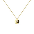 Solid 925 Sterling Silver Initial Alphabet Personalised Disc Necklace - 62