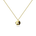 Solid 925 Sterling Silver Initial Alphabet Personalised Disc Necklace - 94