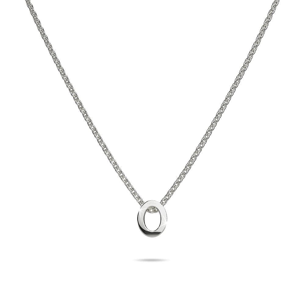Solid 925 Sterling Silver Initial Alphabet Letter Necklace - 58