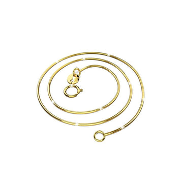 Solid 925 Sterling Silver Snake Chain Necklace in Gold Layered - Brilliant Co
