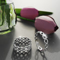 Solid 925 Sterling Silver Infinity Stacking Ring