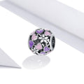 Boxed Solid 925 Sterling Silver Dual Tone Heart Shape and Sunflower Charms - Brilliant Co