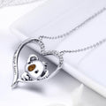 Boxed Solid 925 Sterling Silver Big Head Baby Koala Earrings & Necklace Set - Brilliant Co